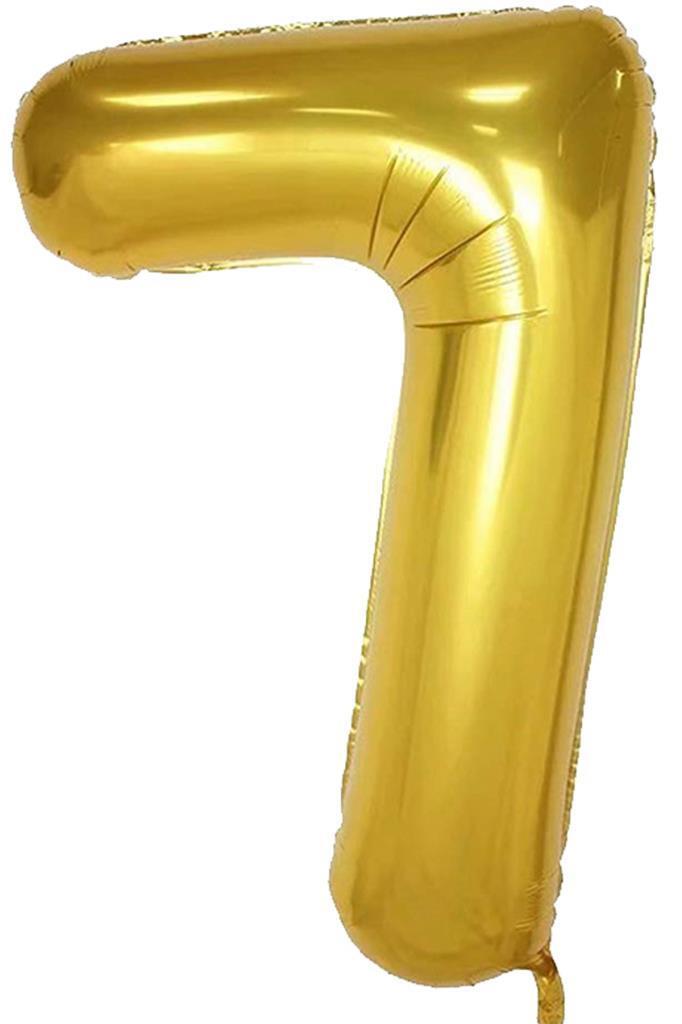 Beysüs Rakam Folyo Balon Gold 7 Rakam 40 İnç - Beysüs