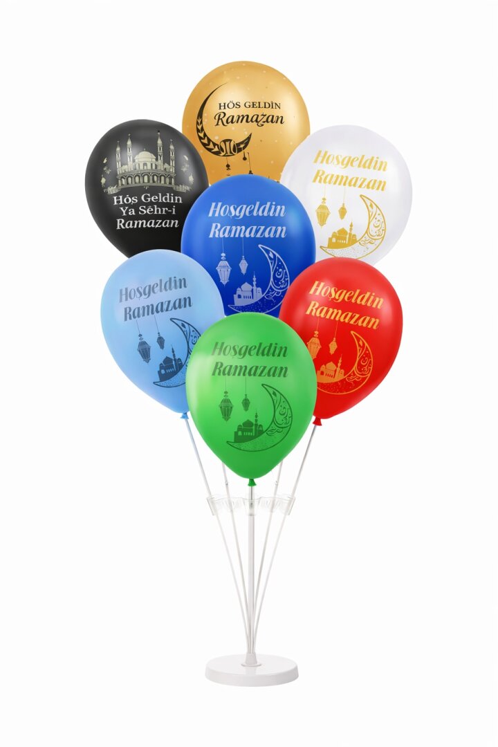 Beysüs Ramazan Balon 8 li Balon Standı 7 li - Beysüs