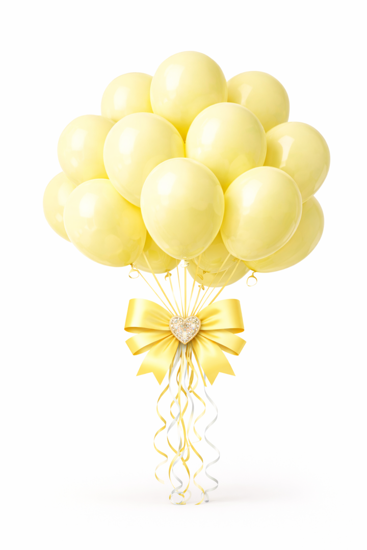 Beysüs Sarı Makaron Balon 20 adet 12inç - Beysüs