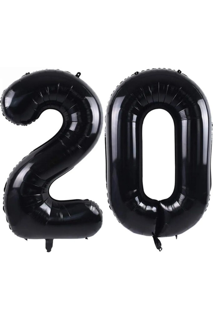 Beysüs Siyah 20 Rakam Folyo Balon - Beysüs