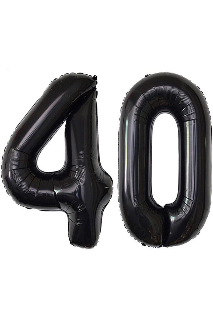 Beysüs Siyah 40 Rakam Folyo Balon - Beysüs
