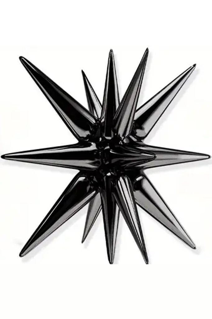 Beysüs Siyah Starburst Kutup Yıldızı Folyo Balon - Beysüs