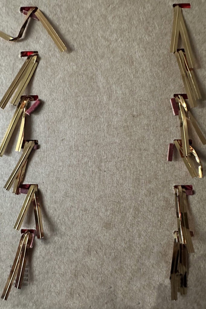 Yılbaşı Çam Ağacı Süsü Kırmızı Fiyonk 5 cm 12'li - 10