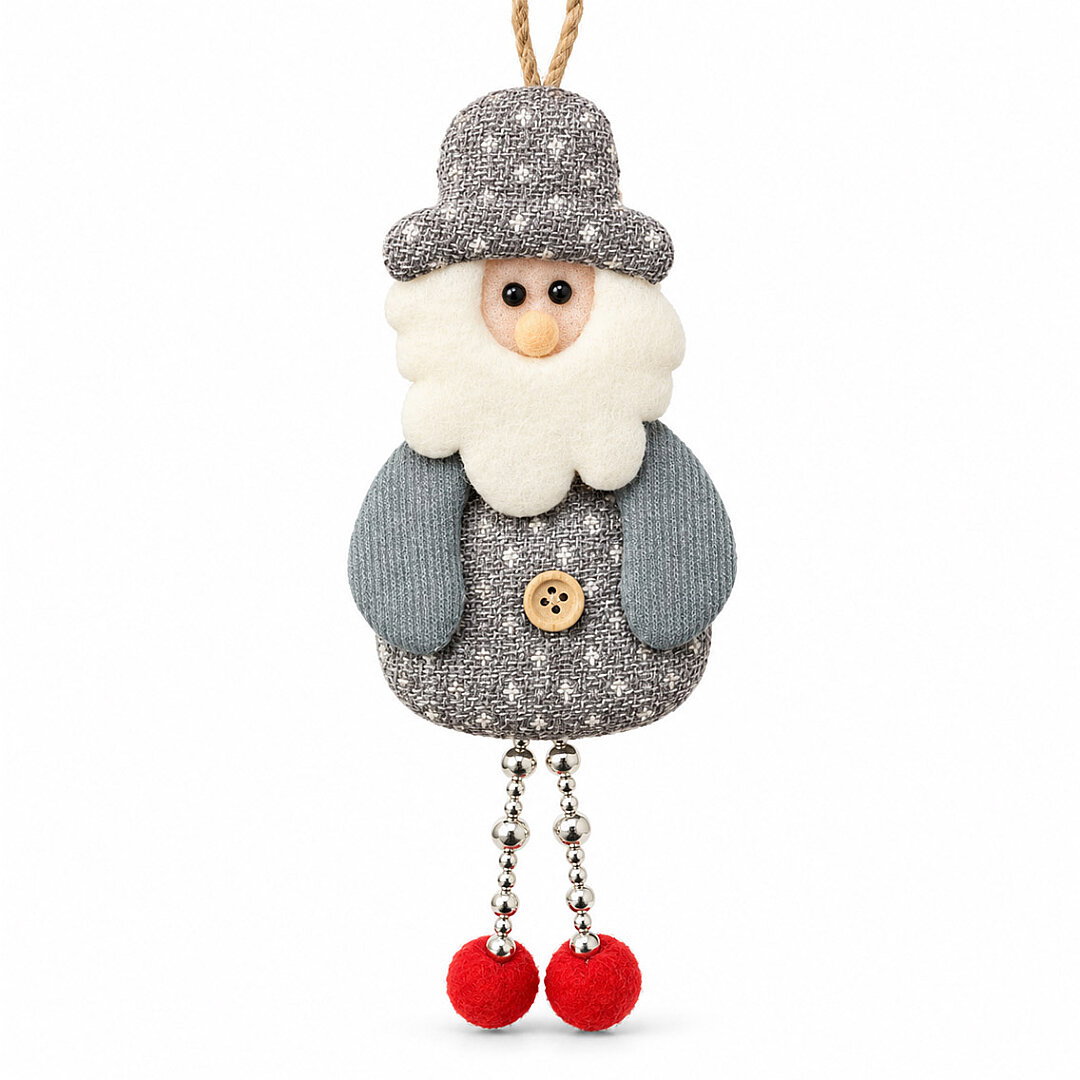 Yılbaşı Çam Ağacı Süsü Noel Baba Gümüş - Beysüs (1)