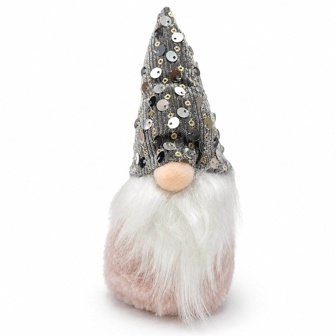 Yılbaşı Çam Ağacı Süsü Şans Cücesi Gnome Gümüş - Beysüs (1)