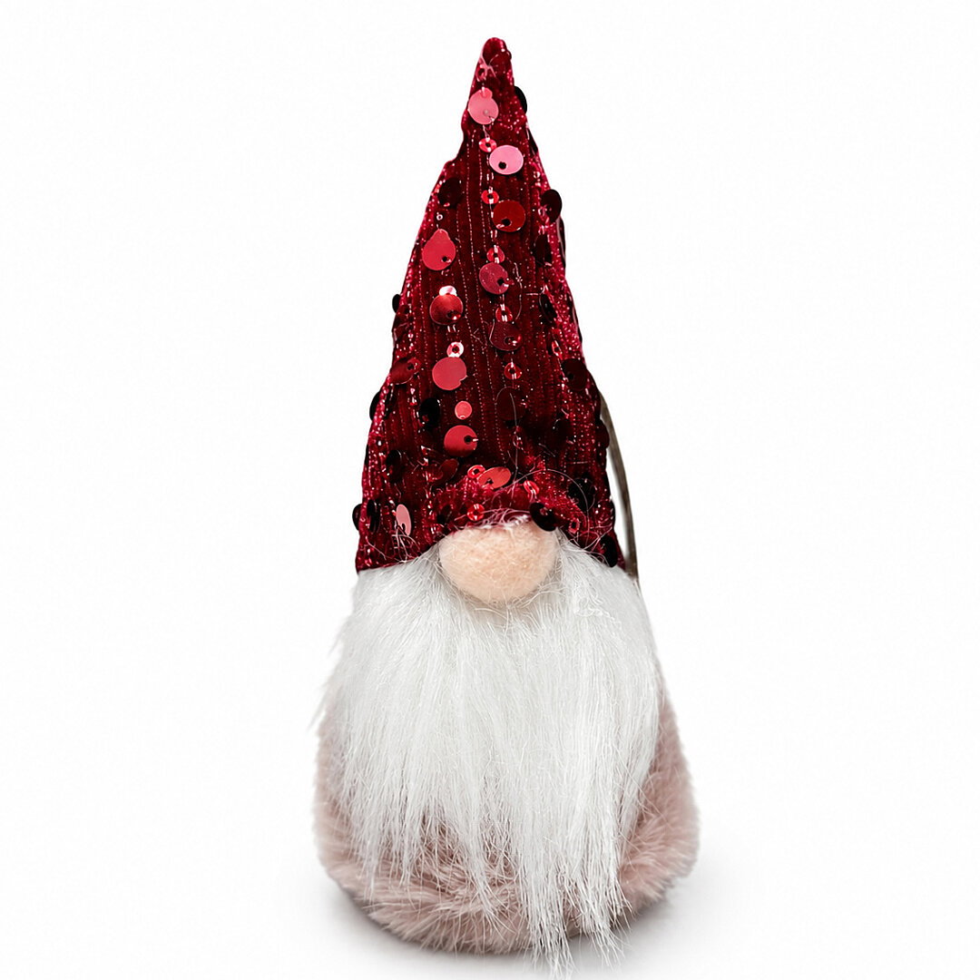 Yılbaşı Çam Ağacı Süsü Şans Cücesi Gnome Kırmızı - Beysüs (1)