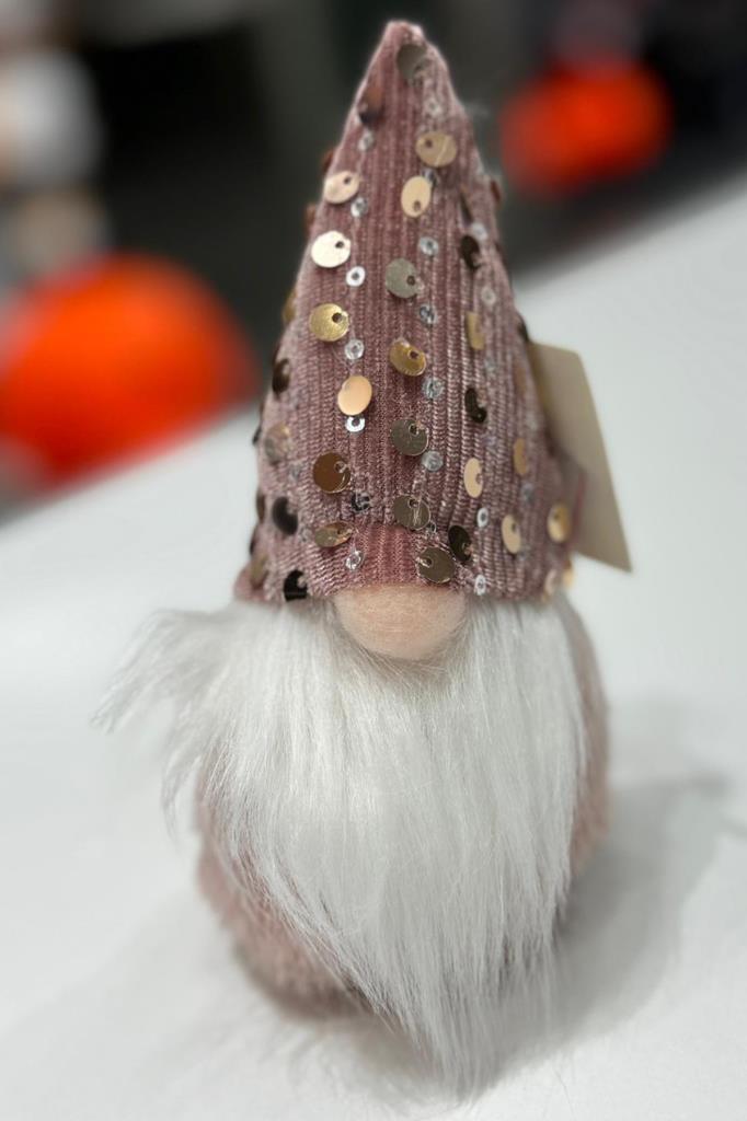 Yılbaşı Çam Ağacı Süsü Şans Cücesi Gnome Rosegold - 6