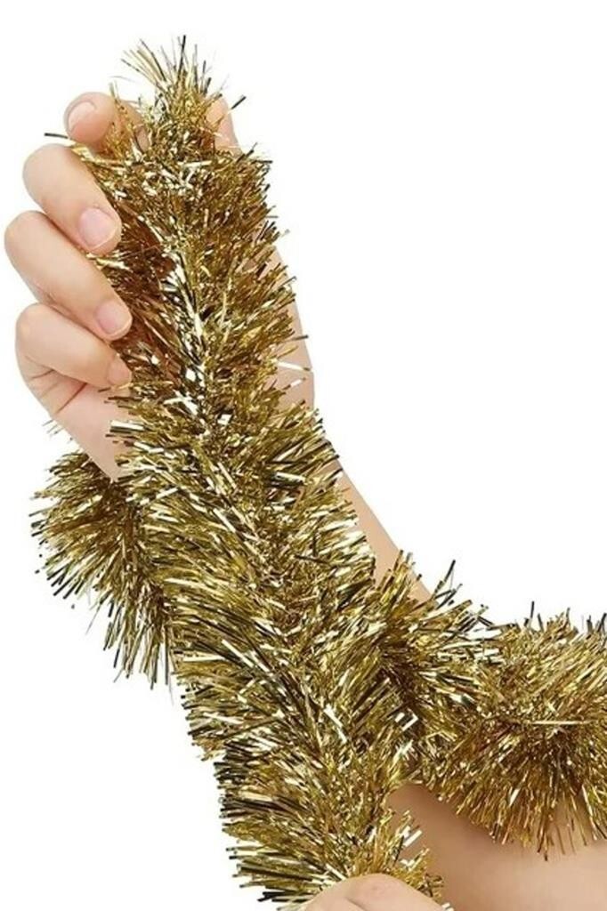 Yılbaşı Çam Ağacı Süsü Sim 2 m Gold - 14