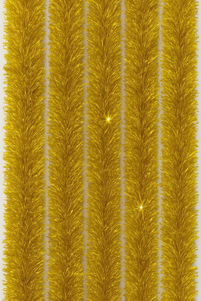 Yılbaşı Çam Ağacı Süsü Sim 2 m Gold - 16