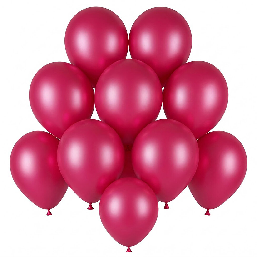Bordo Renk Lateks Pastel Balon (13 cm) - 10 Adet - Beysüs