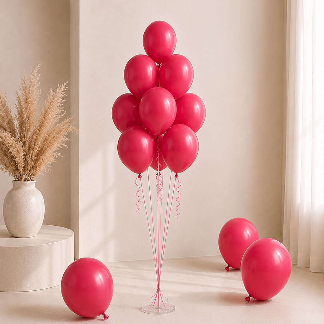 Bordo Renk Lateks Pastel Balon (30 cm) - 50 Adet - 1