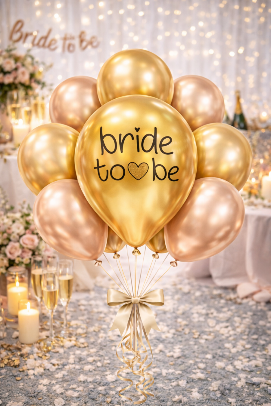 Bride Balon Krom Altın 10'lu 12 inç - 2