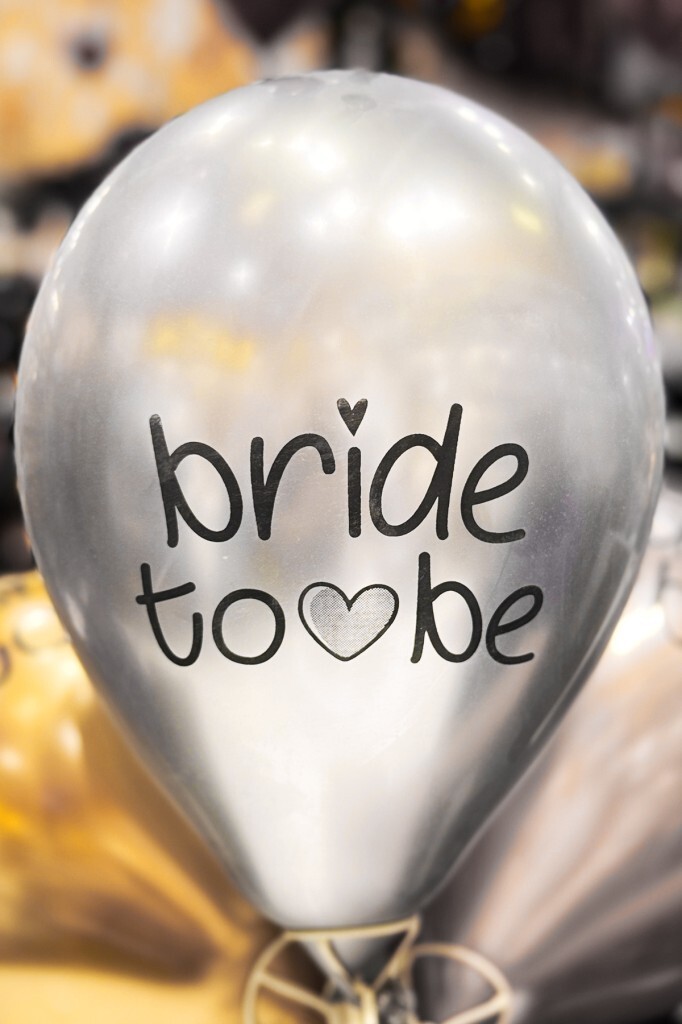 Bride Balon Krom Gümüş 5'li 12 inç - 4