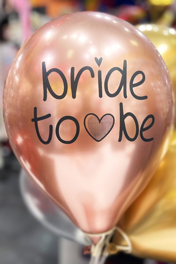 Bride Balon Krom Rosegold 10'lu 12 inç - 3