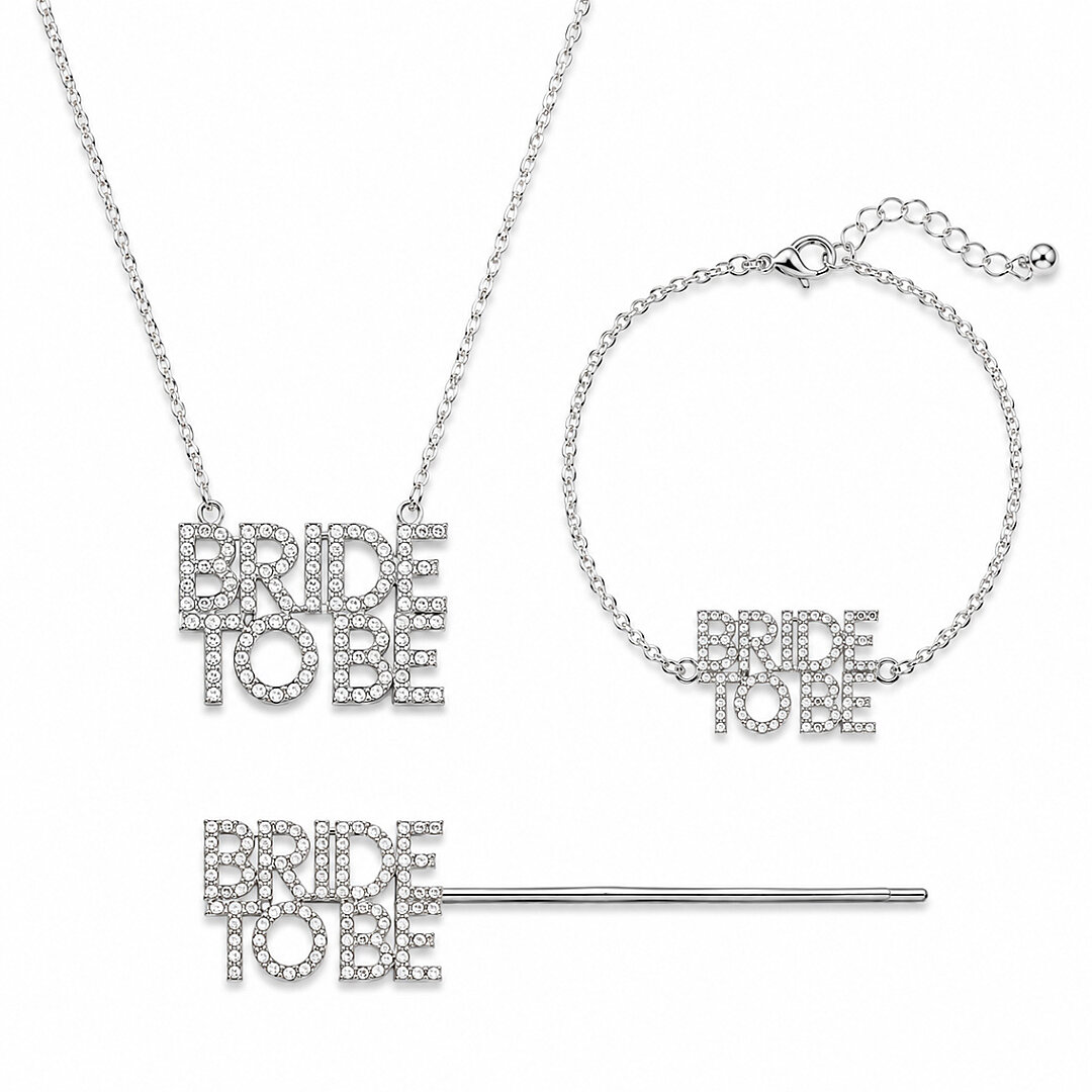 Bride To Be Çelik Set Kolye - Beysüs