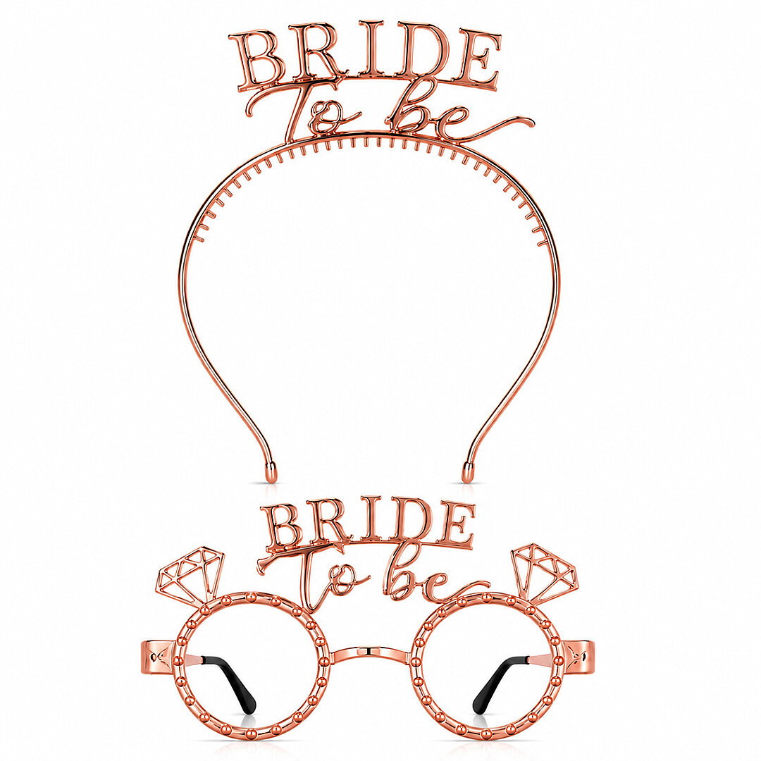Bride To Be Tac Gözlük Set Rose Gold - Beysüs (1)