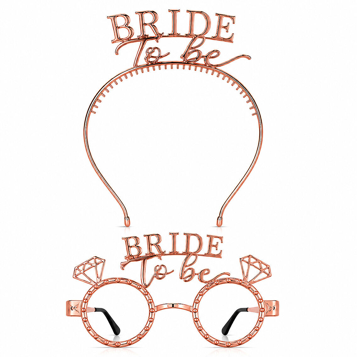 Bride To Be Tac Gözlük Set Rose Gold - 2