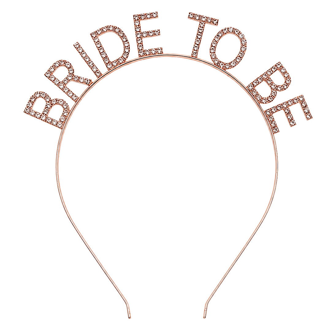 Bride To Be Taşlı Lüx Tac Rose Gold - Beysüs (1)