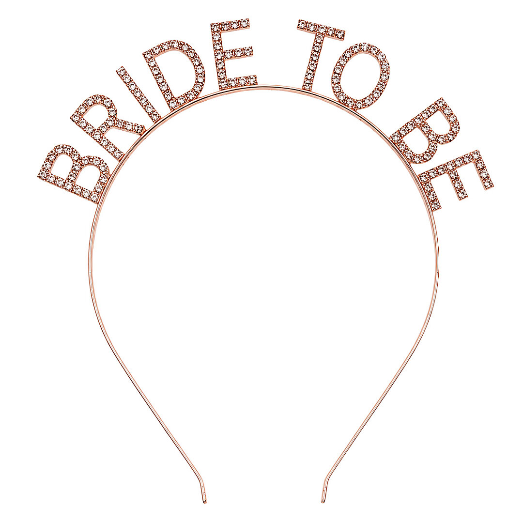 Bride To Be Taşlı Lüx Tac Rose Gold - 2