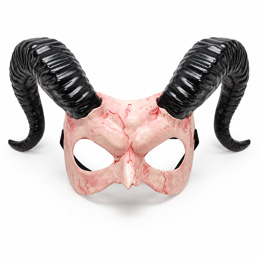 Cadılar Bayramı Boynuzlu Faun Maske - 2