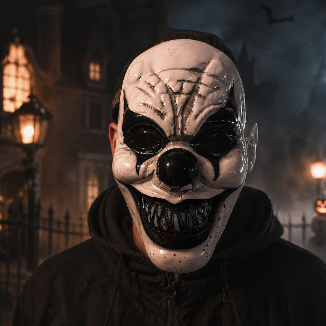 Cadılar Bayramı Dark Joker Maske - 1
