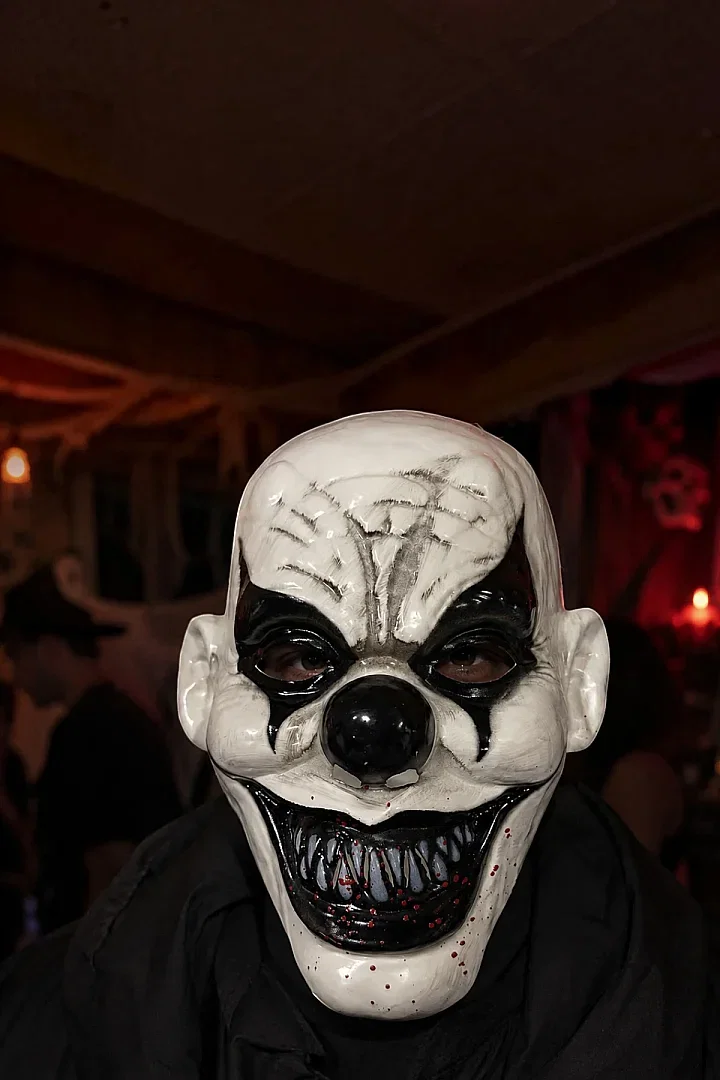 Cadılar Bayramı Dark Joker Maske - 4
