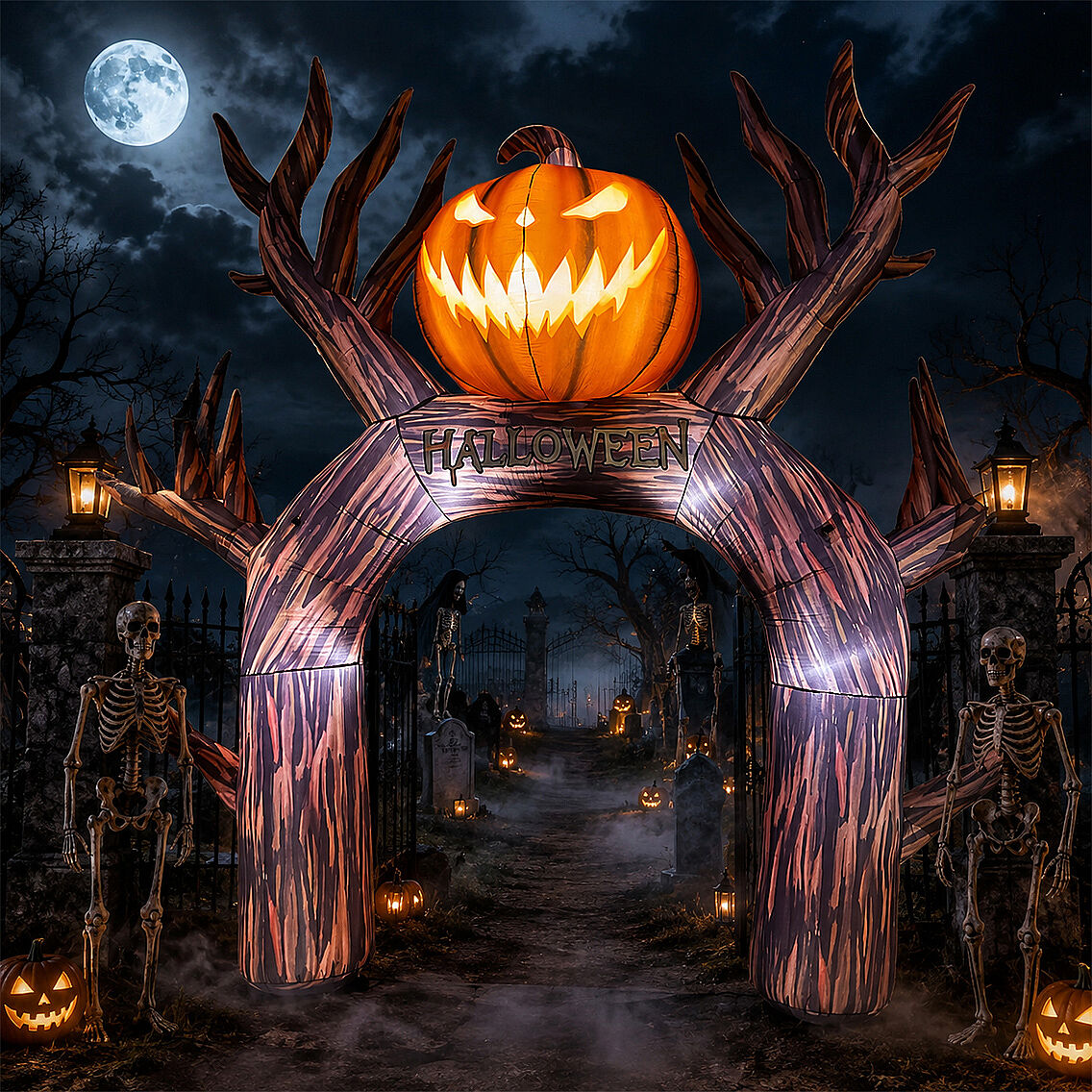 Cadılar Bayramı Halloween Yazılı Kapı Tagı - 5