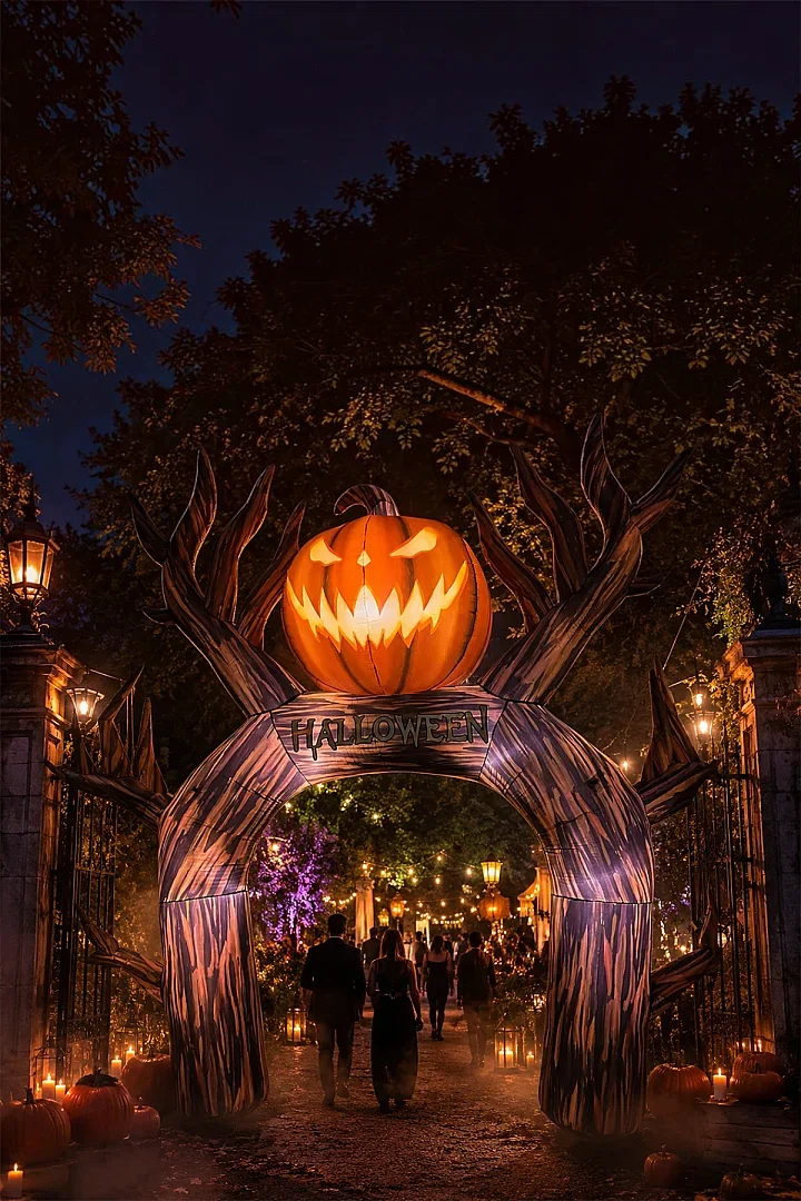 Cadılar Bayramı Halloween Yazılı Kapı Tagı - 5