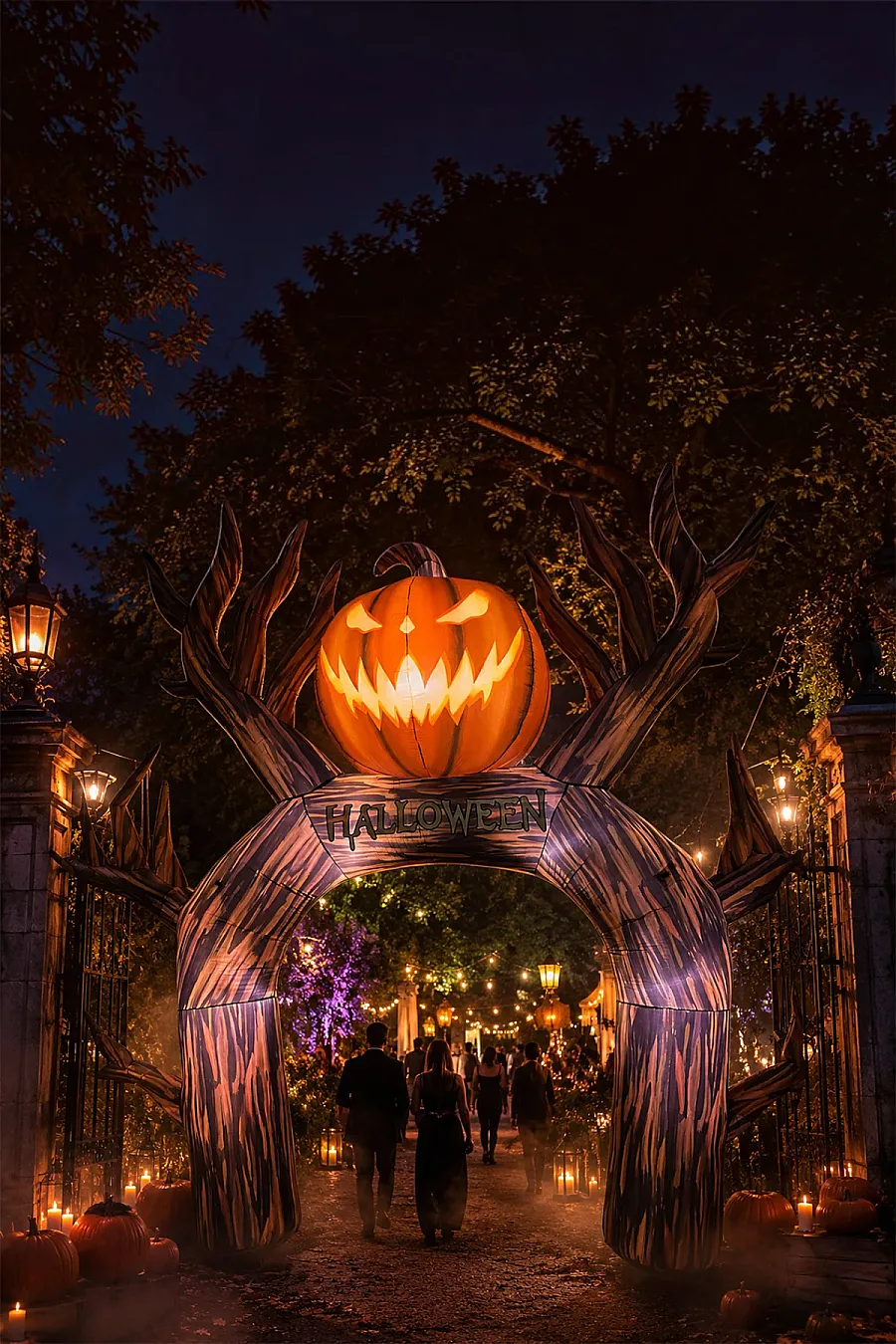 Cadılar Bayramı Halloween Yazılı Kapı Tagı - 5
