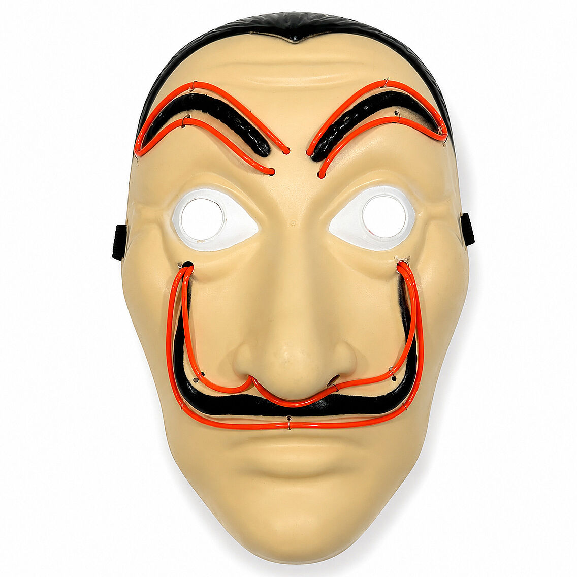 Cadılar Bayramı Işıklı Papel Maske Kırmızı - 5