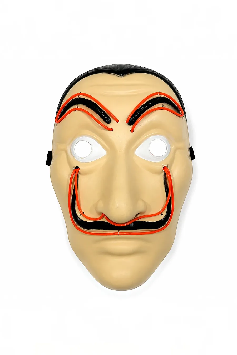 Cadılar Bayramı Işıklı Papel Maske Kırmızı - 4