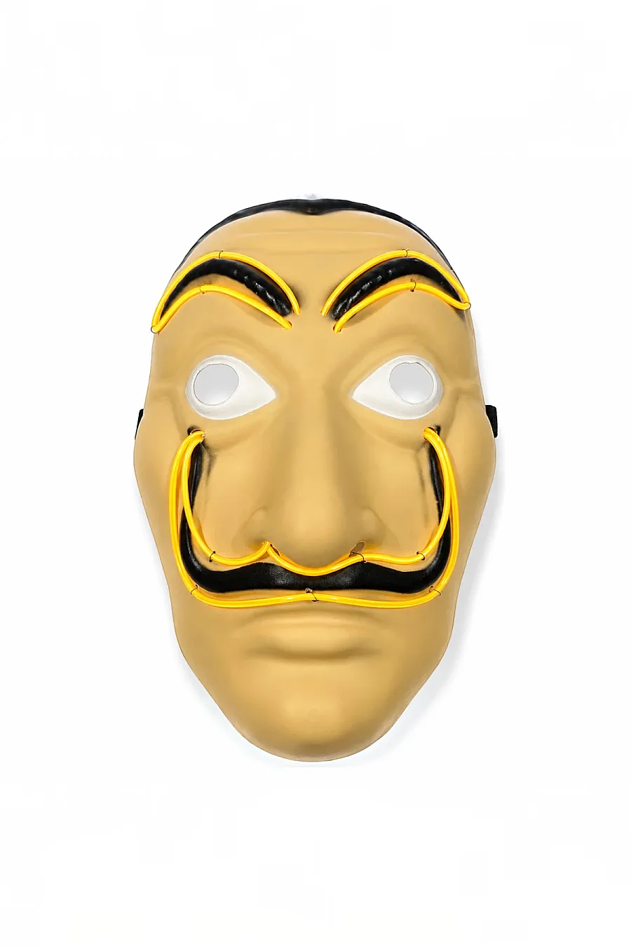 Cadılar Bayramı Işıklı Papel Maske Sarı - 9