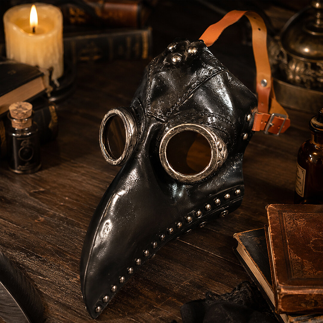 Cadılar Bayramı Veba Maske - 4