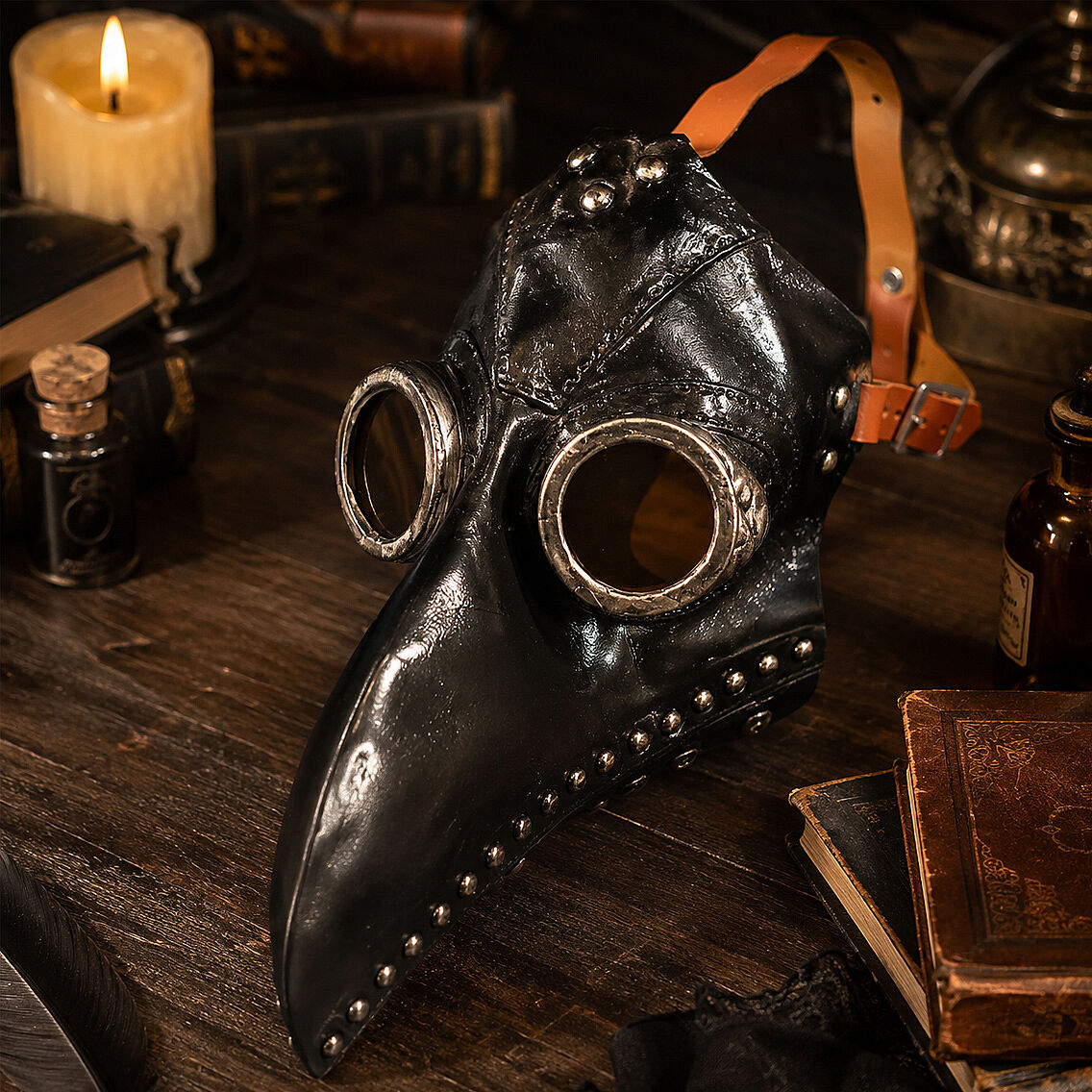 Cadılar Bayramı Veba Maske - 4