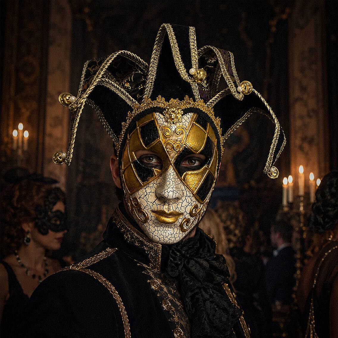 Cadılar Bayramı Venedik Maske - 1
