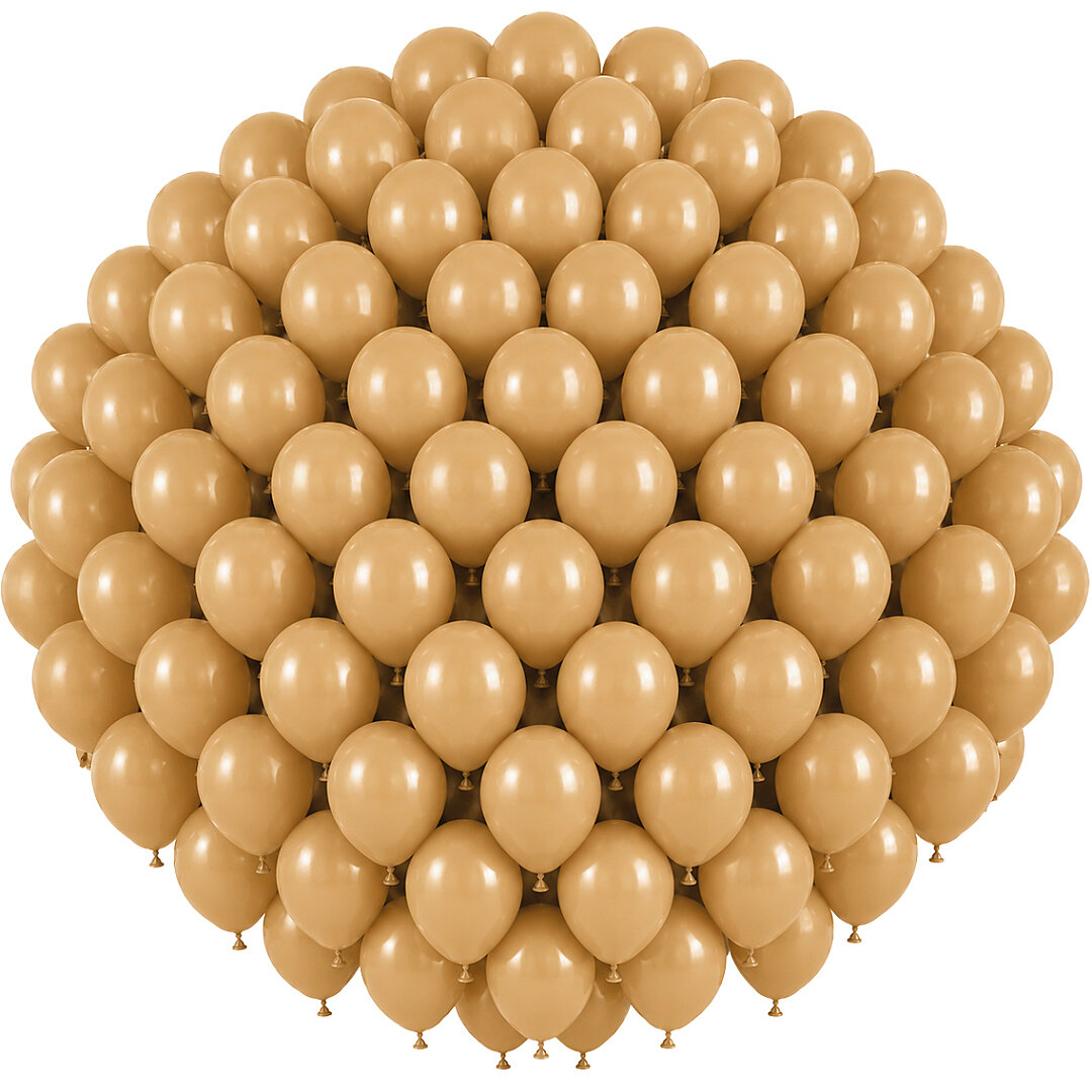 Çöl Kumu Renk Lateks Retro Balon (30 cm) - 100 Adet - Beysüs