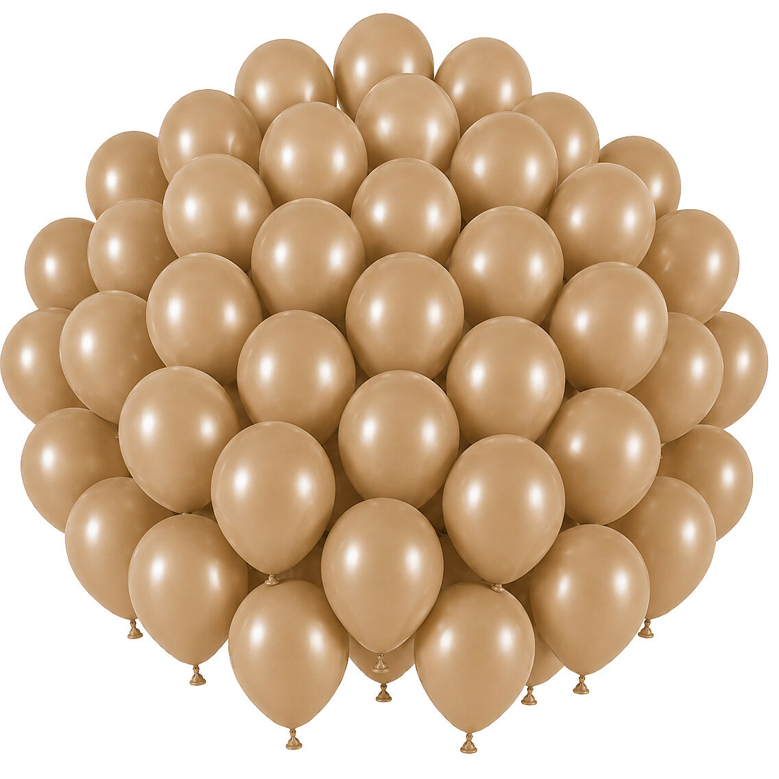 Çöl Kumu Renk Lateks Retro Balon (30 cm) - 50 Adet - 1