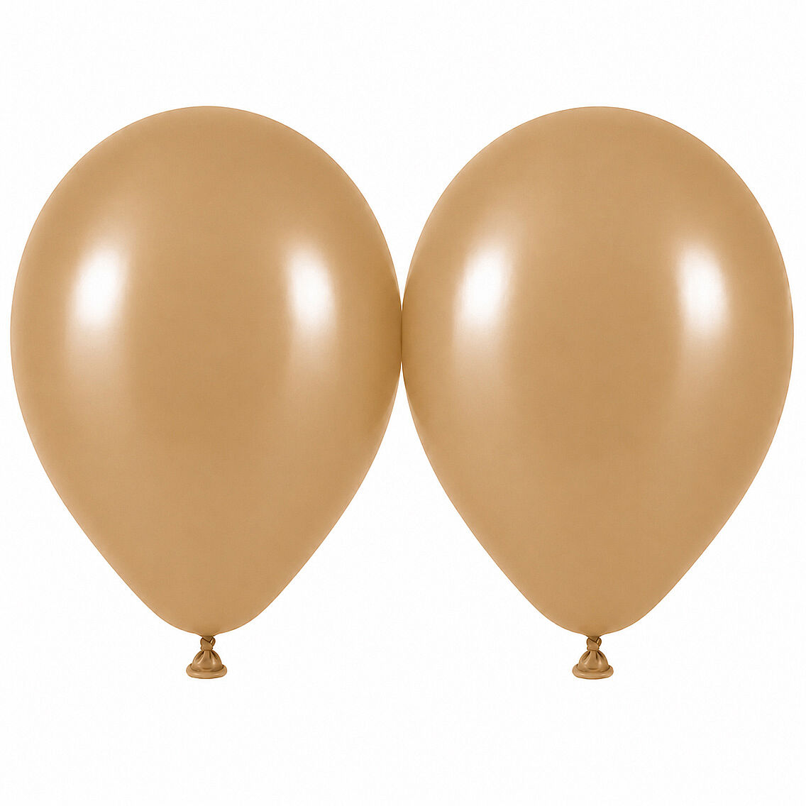 Çöl Kumu Renk Lateks Retro Balon (50 cm) - 2 Adet - 1