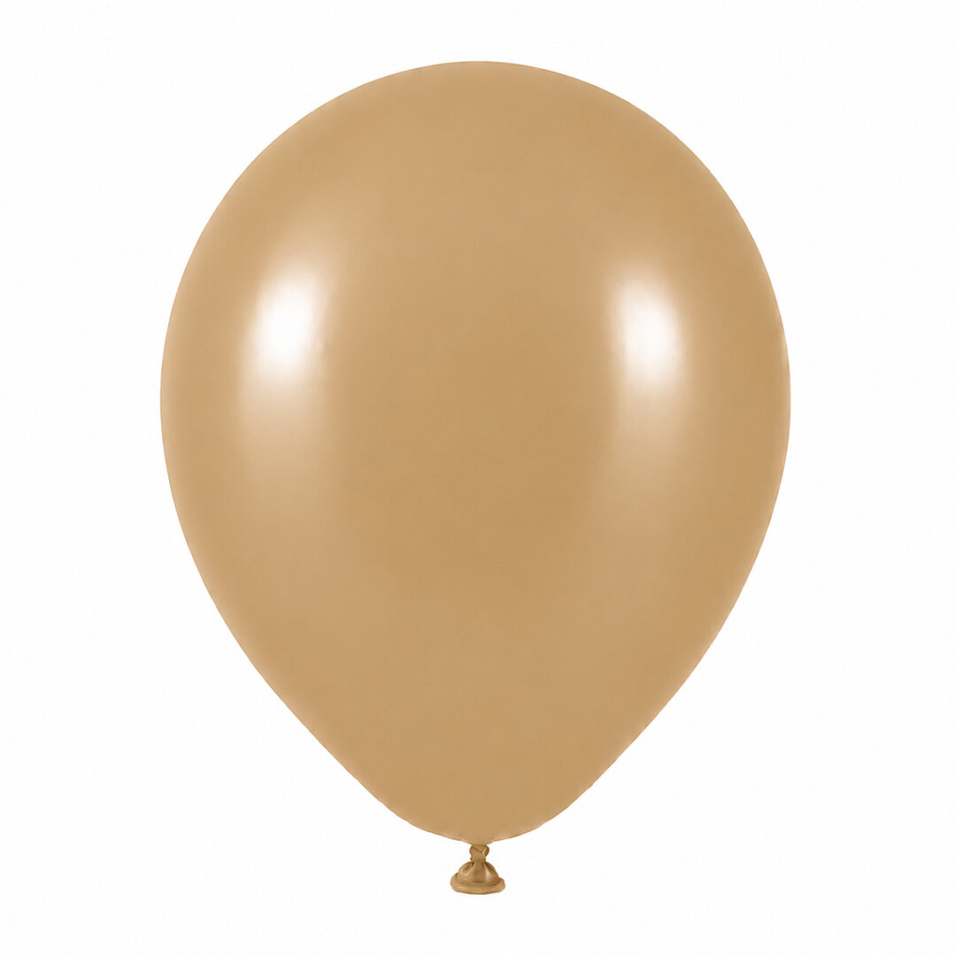 Çöl Kumu Renk Lateks Retro Balon (60 cm) - 1 Adet - 1