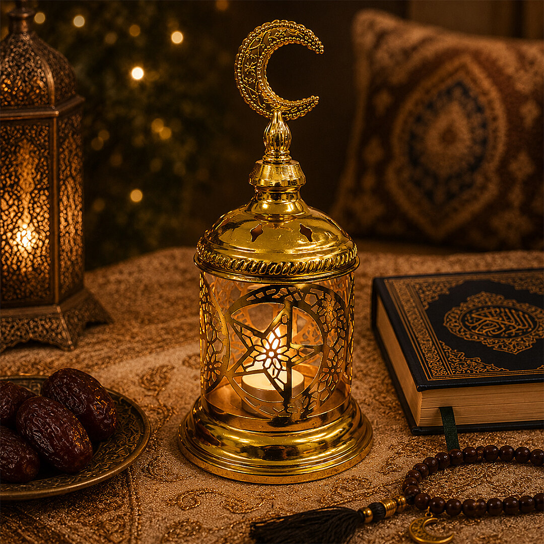 Dekoratif Ramazan Ayı Işıklı Kandil 24cm - Beysüs