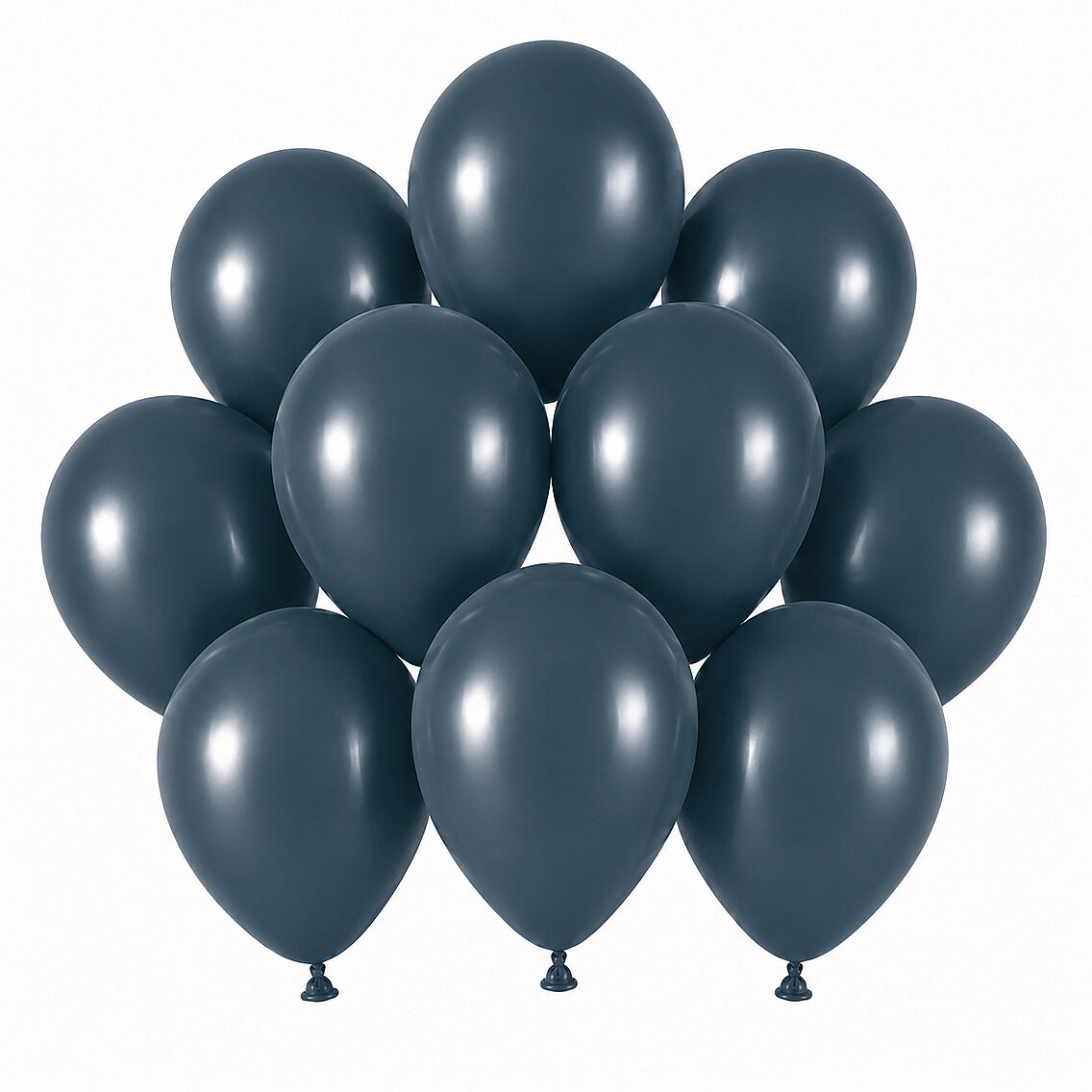 Derin Okyanus Renk Lateks Retro Balon (13 cm) - 10 Adet - 1