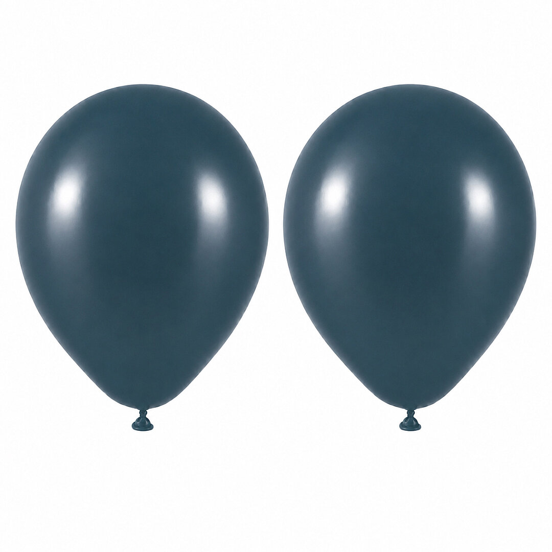 Derin Okyanus Renk Lateks Retro Balon (50 cm) - 2 Adet - Beysüs