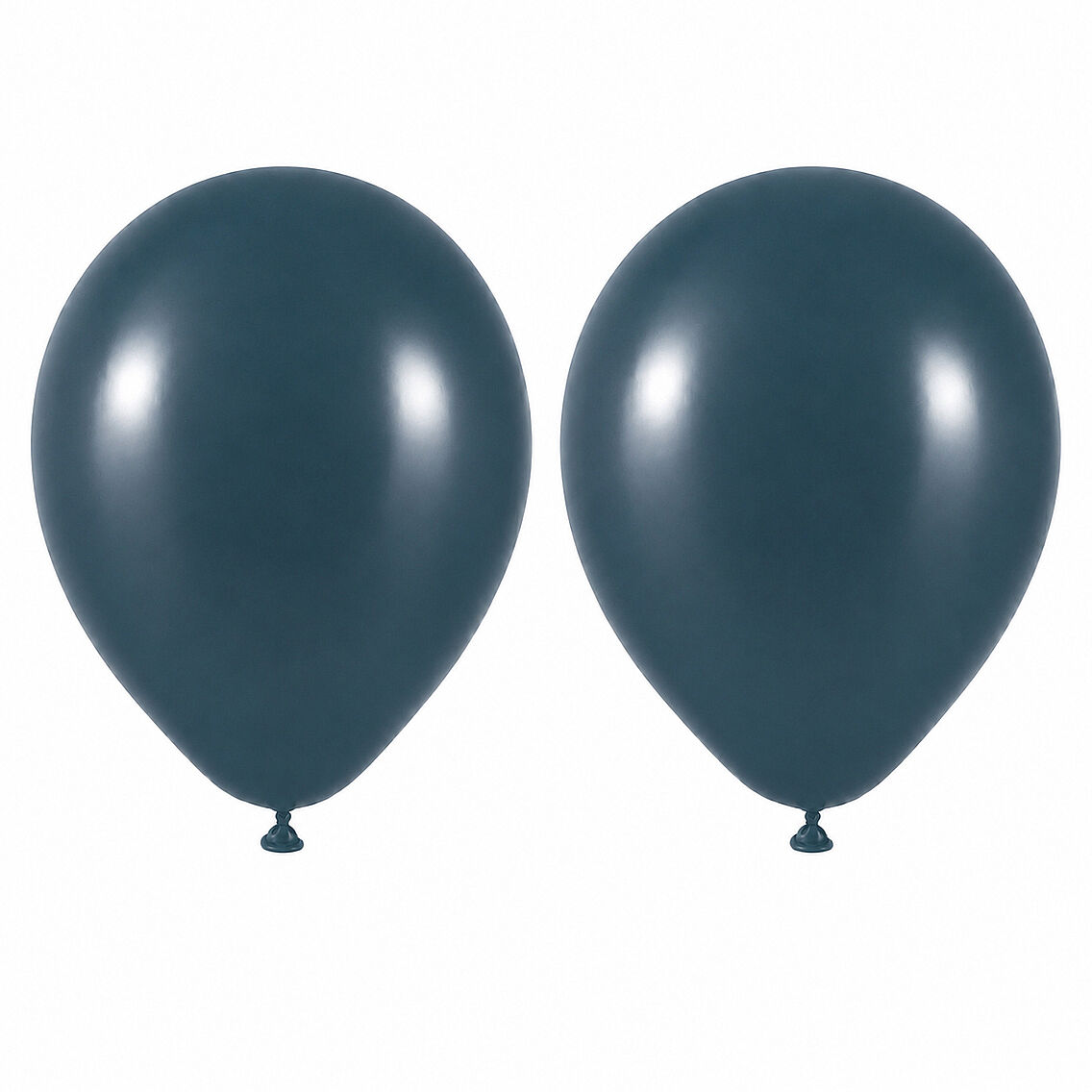 Derin Okyanus Renk Lateks Retro Balon (50 cm) - 2 Adet - 1