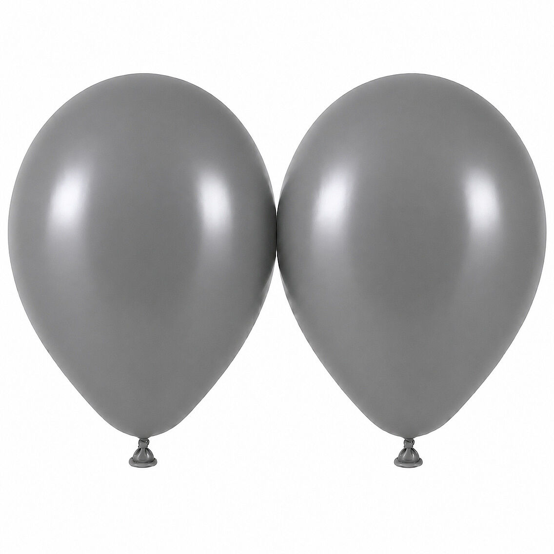 Duman Renk Lateks Retro Balon (50 cm) - 2 Adet - 1