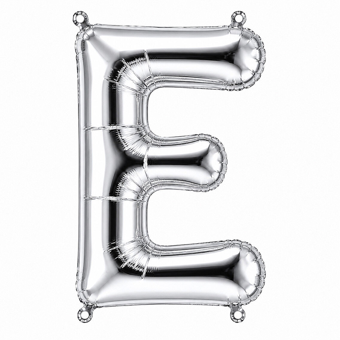 E Harfi Folyo Balon Gümüş Rengi (36 cm) - 1