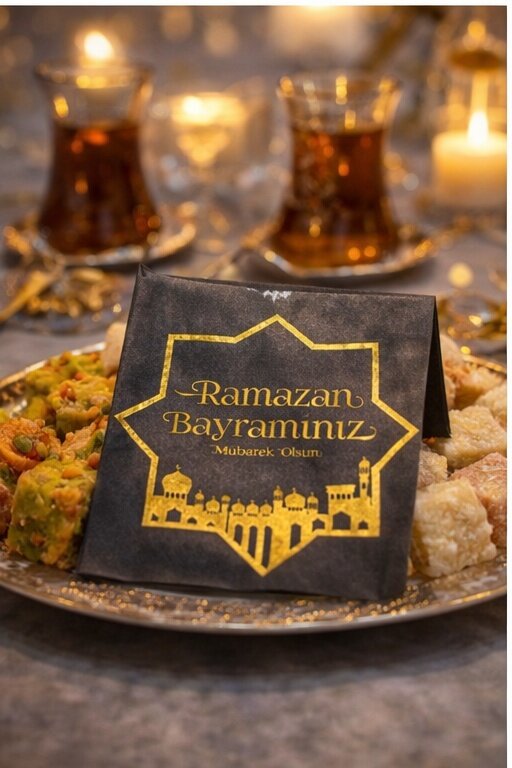 Ramazan Bayramı Siyah Peçete - Beysüs (1)