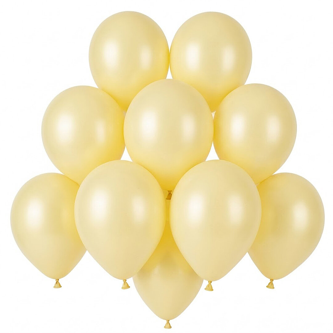Fil Dişi Renk Lateks Pastel Balon (13 cm) - 10 Adet - 1