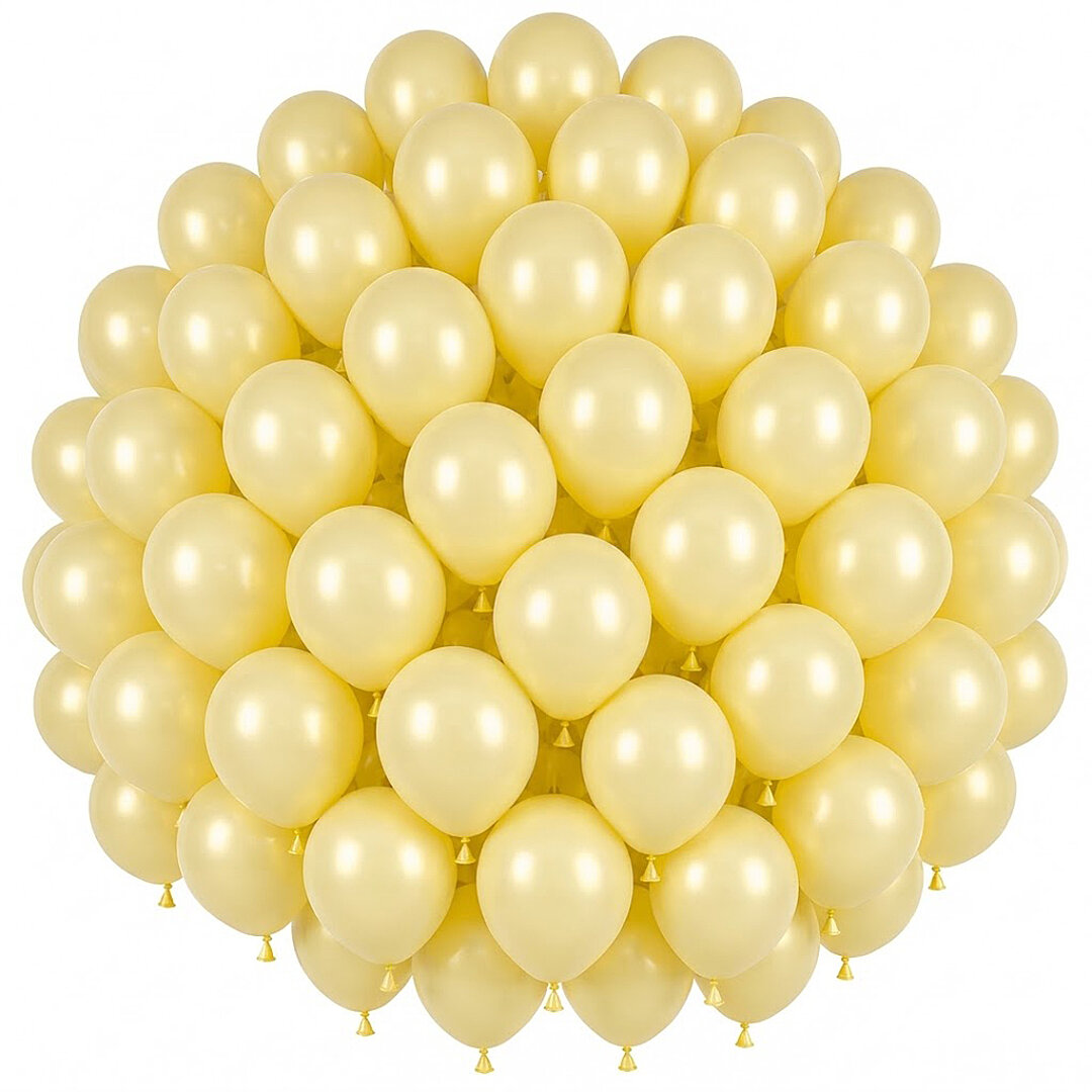 Fil Dişi Renk Lateks Pastel Balon (30 cm) - 50 Adet - 1