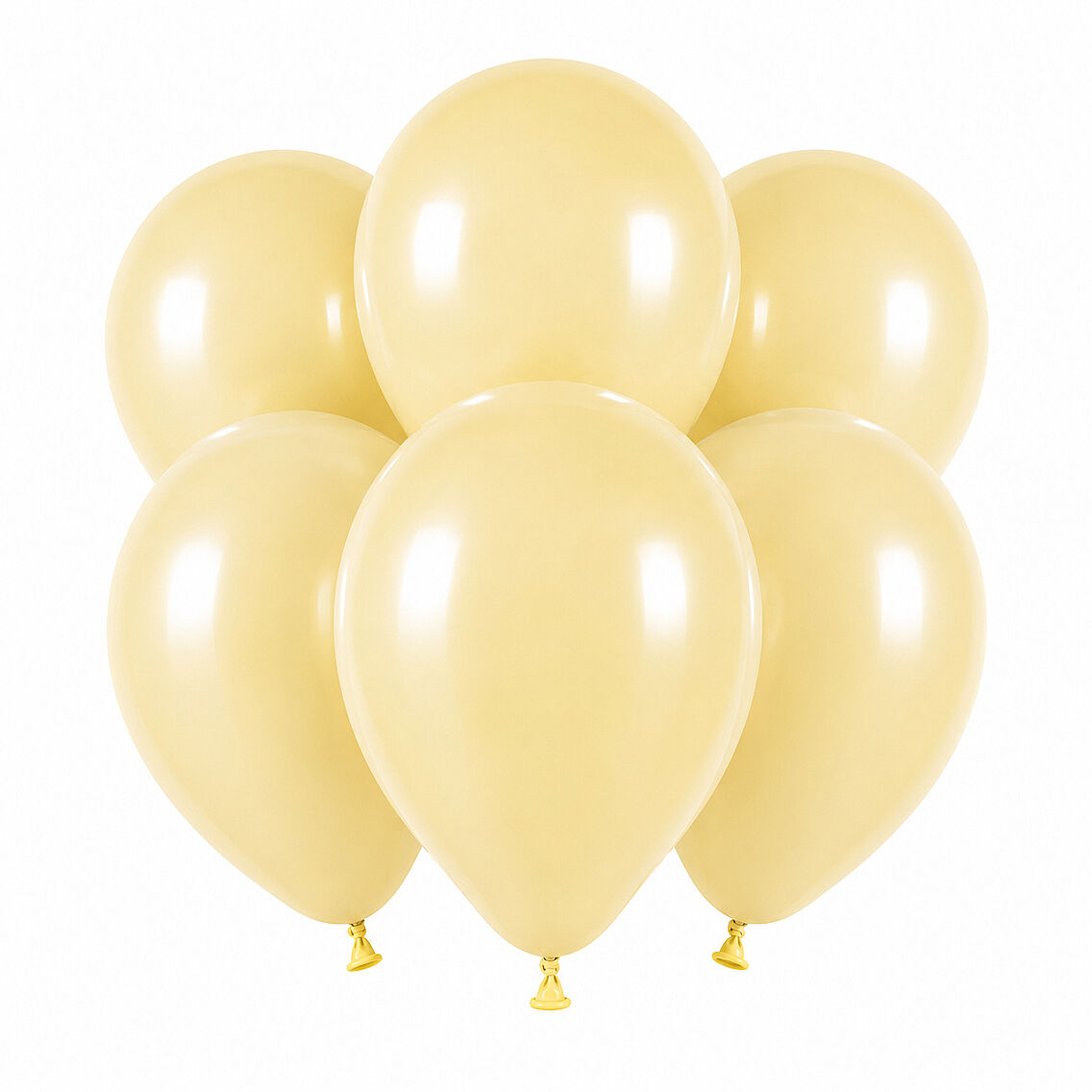 Fil Dişi Renk Lateks Pastel Balon (30 cm) - 6 Adet - 1