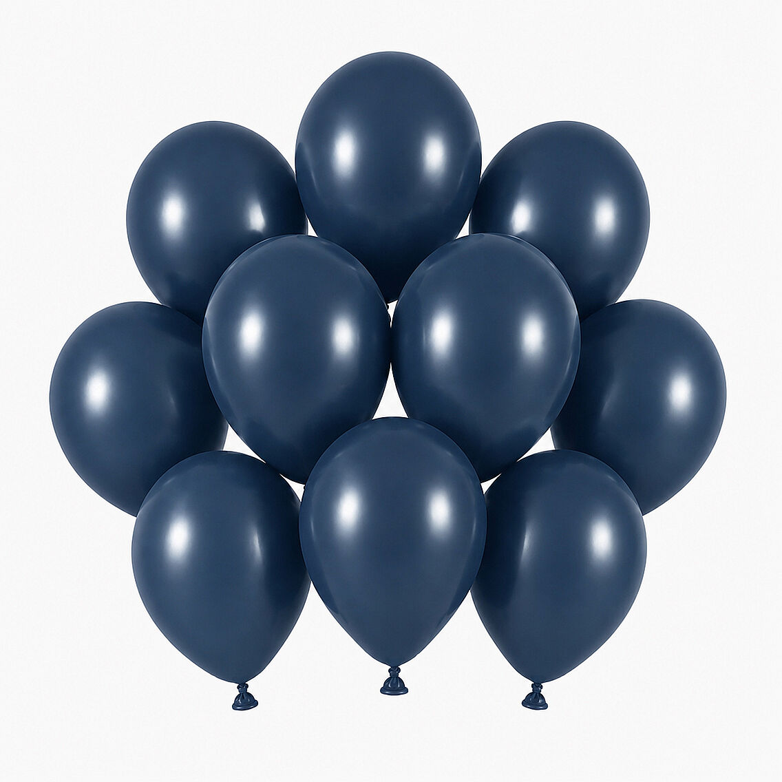 Fırtına Mavisi Renk Lateks Retro Balon (13 cm) - 10 Adet - 1